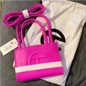 Telfar Small Pink Shopping Bag